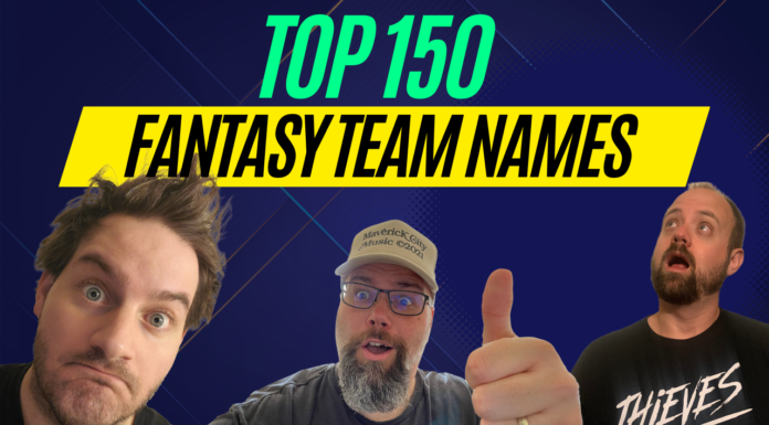 Top 150 Fantasy Football Team Names